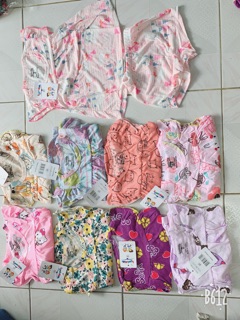 Bộ cotton giấy bé gái 7-22kg (ngẫu nhiên)