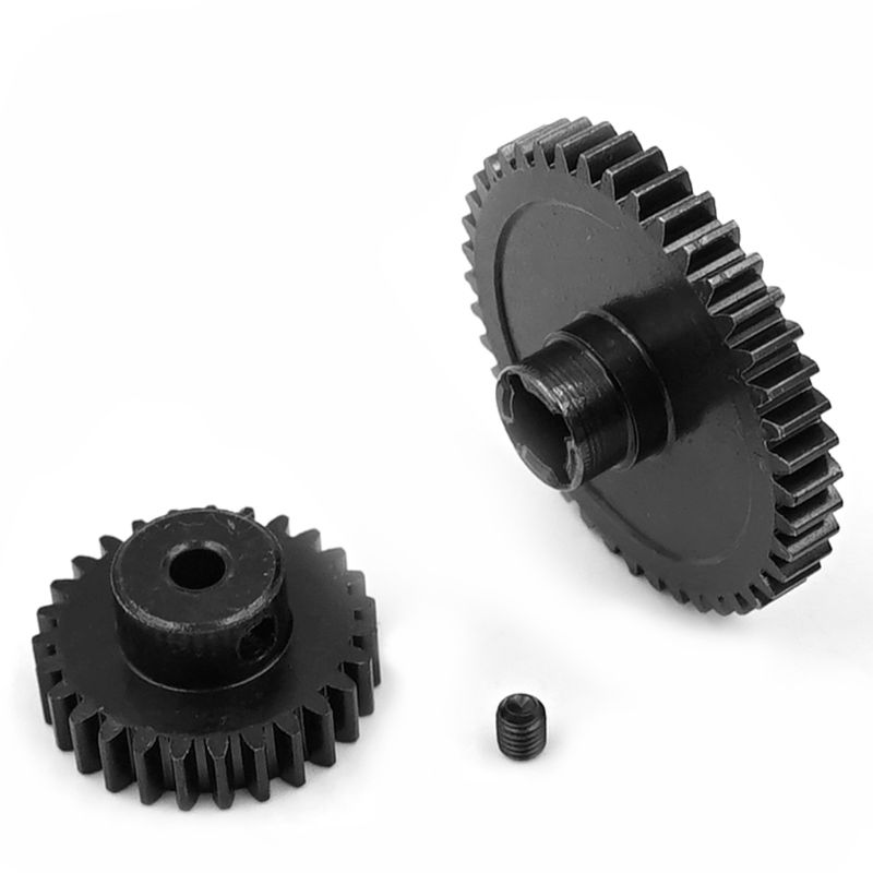 Metal Diff Bánh răng chính 42T + Bánh răng động cơ 27T cho 1/18 WLtoys A959-B A969-B A979-B K929-B Bộ phận nâng cấp ô tô RC