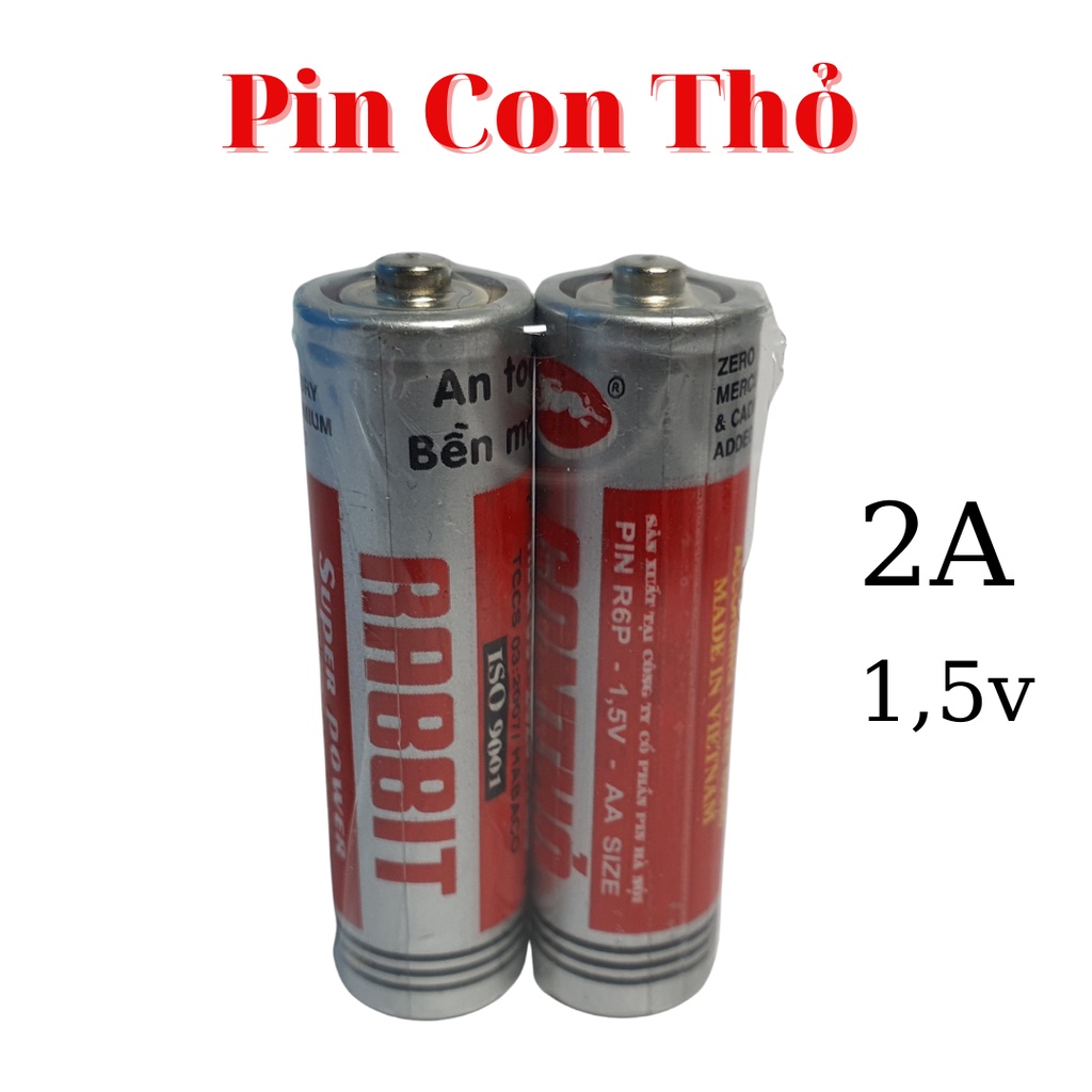 Pin Tiểu 2A Nhãn Hiệu Con Thỏ Lắp Điều Khiển, Đèn Vật Dụng Gia Đình Khác