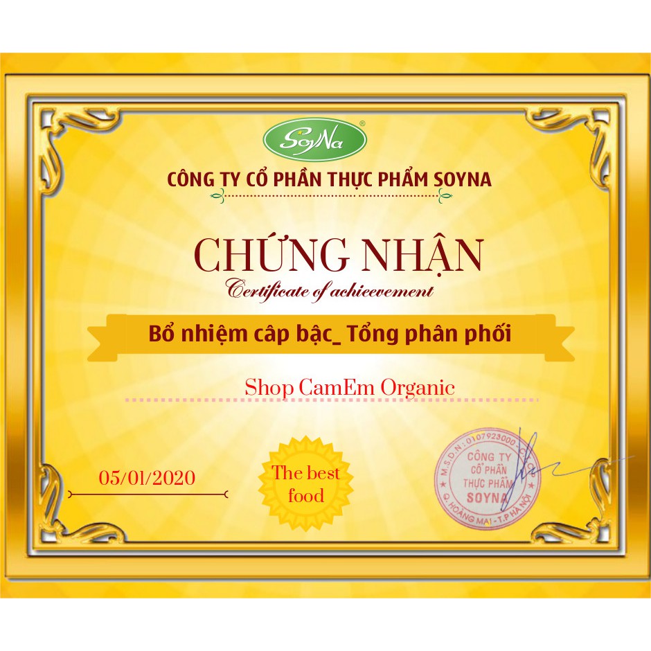 SỮA GẠO LỨT GIẢM CÂN KHÔNG ĐƯỜNG VỊ CACAO DỄ UỐNG SOYNA LON 400G - KD