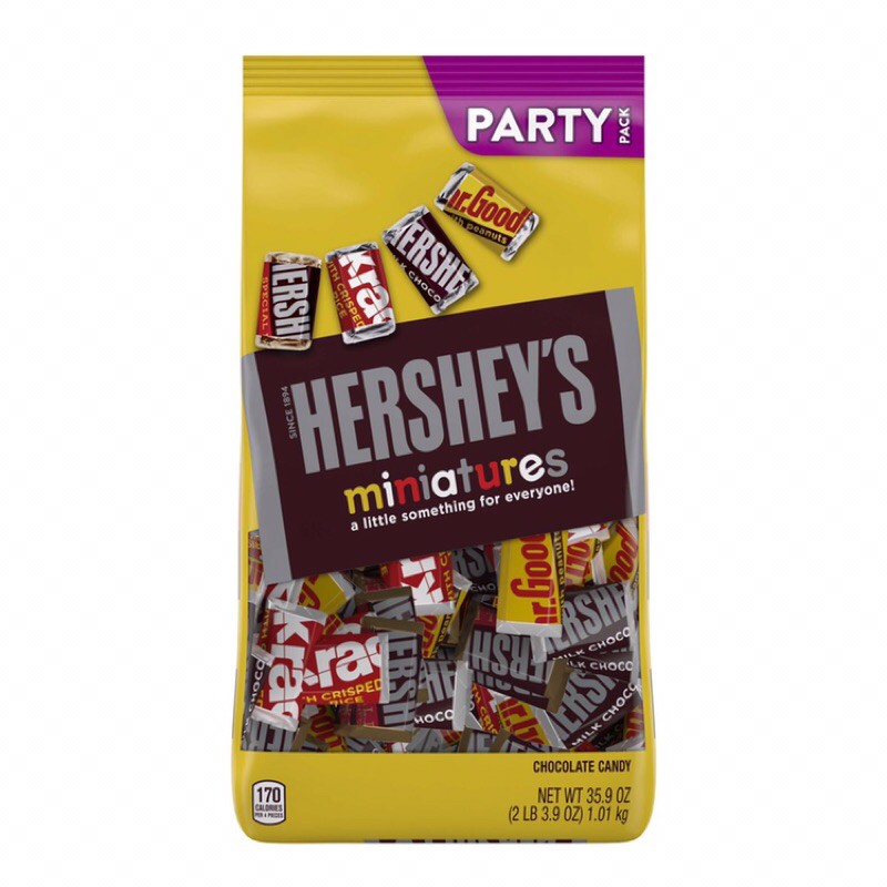 Kẹo sô-cô-la thập cẩm Hershey’s Miniatures Assortment 1.01kg