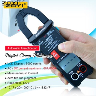 Đồng hồ vạn năng Ampe kìm Zotek Zoyi ZT-QB9 đo điện áp và dòng điện AC/DC , nhiệt độ, tụ điện