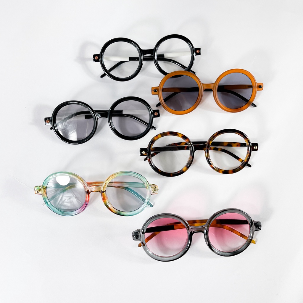 Kính thời trang KUBORAUM Mask P1 Gọng Tròn Nam Nữ Sang Chảnh Chống tia UV