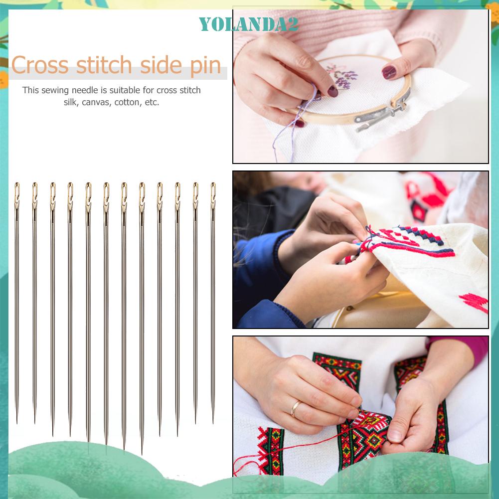 Bộ 12 kim thêu bằng thép không gỉ