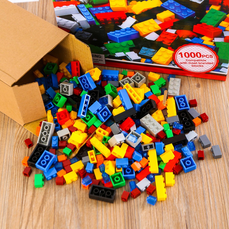 [RẺ VÔ ĐỊCH] Bộ Xếp Hình Lego 1000 Chi Tiết Hộp Đỏ Cho Bé Sáng Tạo