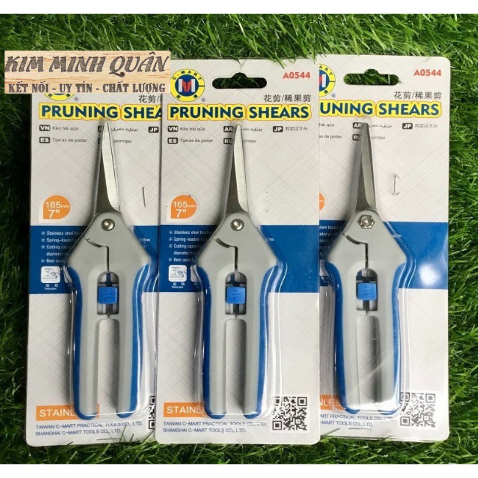 Kéo Hái quả , Tỉa Lá Mũi Nhọn 165mm A0544 CMART