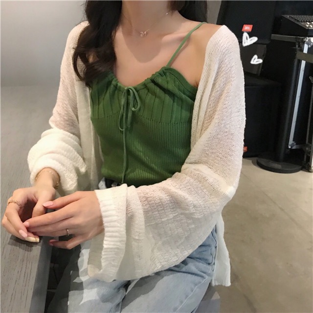 Áo khoác cardigan len mỏng siêu hot