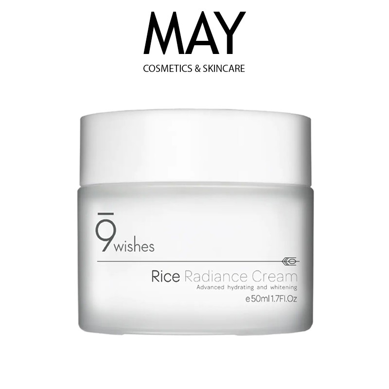 Kem dưỡng ẩm 9Wishes Rice Radiance Cream giúp trắng da chiết xuất gạo 50ml
