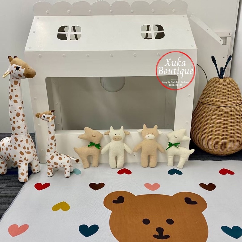 Thú Bông Organic 100% Cotton An Toàn Cho Bé Mềm Mịn Dễ Thương KAMIMI style Hàn Quốc