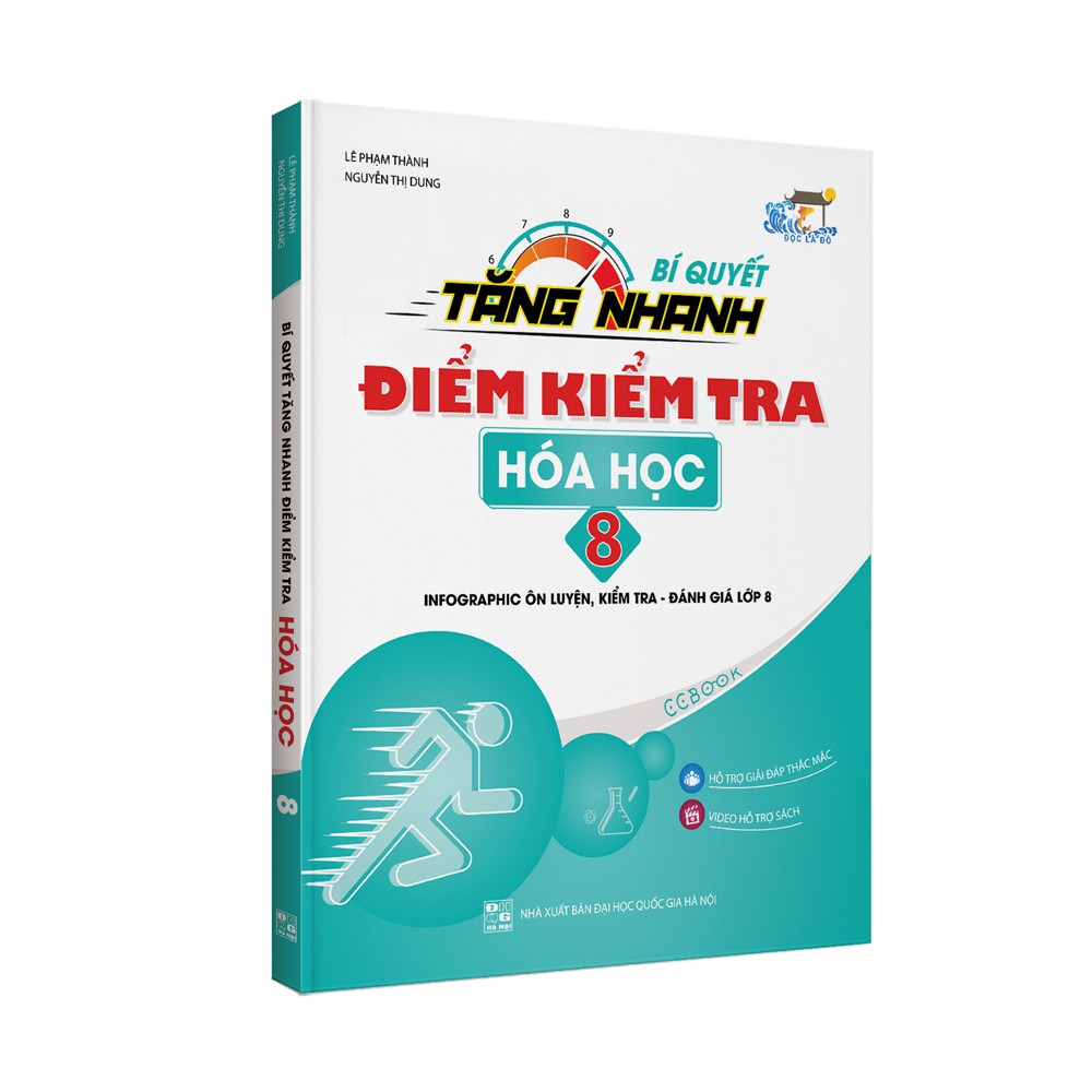 Sách - Combo Bí quyết tăng nhanh điểm kiểm tra Toán Lí Hoá lớp 8 - Tập 1