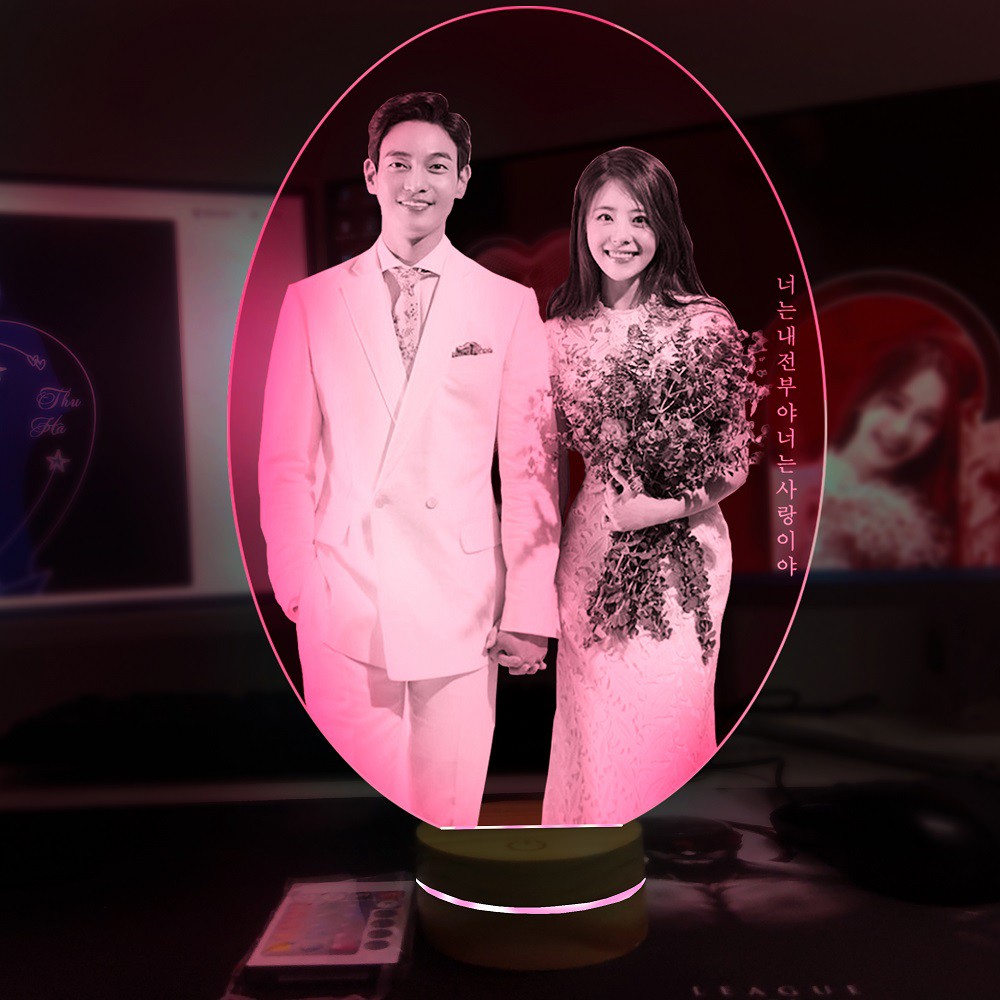 Quà tặng Đèn led 3D thiết kế theo yêu cầu [Mẫu Hàn]