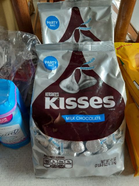 hsd:8.2021.SOCOLA SỮA NỤ HÔN HERSHEY'S KISSES, MILK CHOCOLATE CANDY 1470gram gram TỪ MỸ