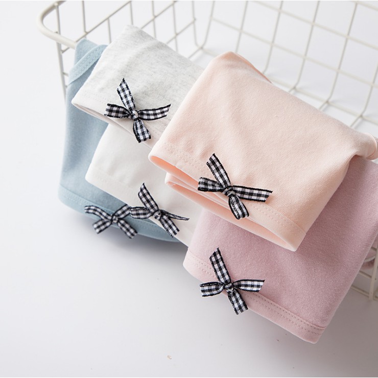 Quần Chip Nữ Cotton Đính nơ Màu Trơn Mềm Mịn Nâng mông kháng khuẩn tôn dáng QL08 | BigBuy360 - bigbuy360.vn