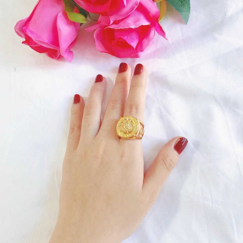 [[SHOP MỚI, BÁN LỖ ĐỂ LẤY ĐÁNH GIÁ]] Nhẫn nam Sơn Tùng Versace Ixora Jewelry NN05