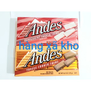 socola usa Andes caramen bạc hà 132 gr -date: 10.2021