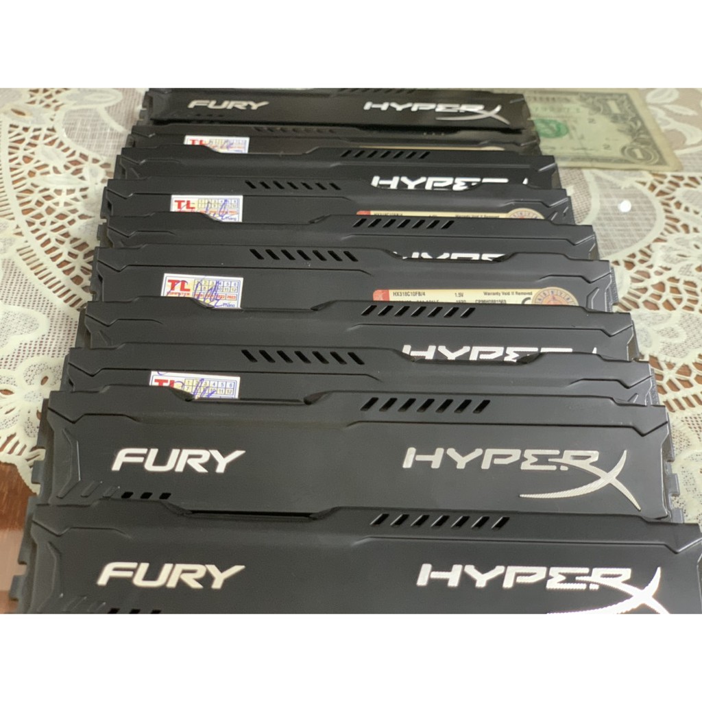 RAM 4G/DDR3/1600 KingTon Hyberx Fury Tản Nhiệt Chính Hãng-Vi Tính Bắc Hải