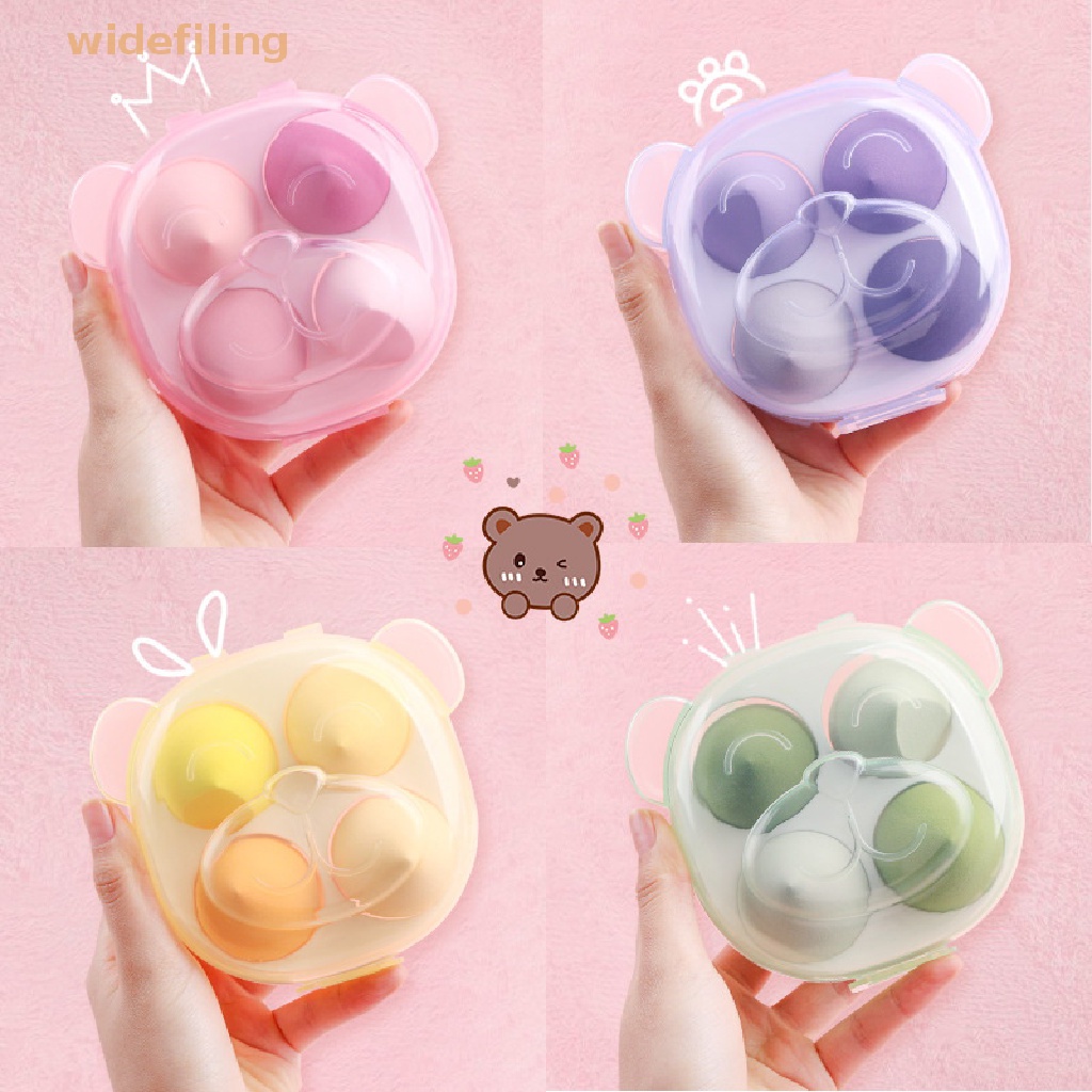 Hộp Đựng Mút Trang Điểm 4 Ngăn Tiện Lợi