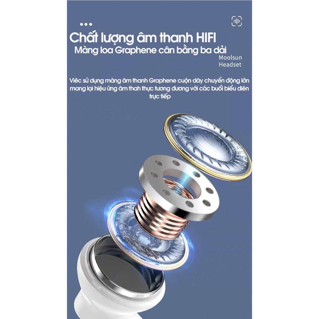 Tai nghe bluetooth PKCB312 nhét tai True Wireless cảm ứng vân tay thông minh - Hàng chính hãng