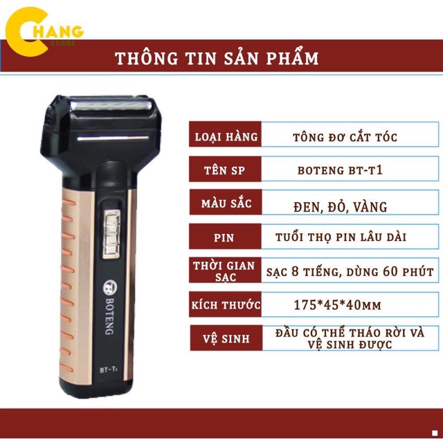 TIỆN ÍCH MÁY CẠO RÂU 3&amp;1 - cạo râu + cắt tóc + tỉa lông mũi