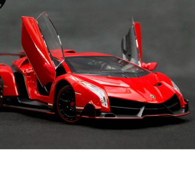 Xe Mô Hình Tĩnh Lamborghini Veneno tỷ lệ 1:24 Giá Rẻ,Màu Đỏ