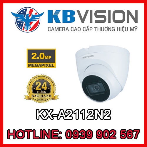 Camera IP Dome hồng ngoại 2.0 Megapixel KBVISION KX-A2112N3