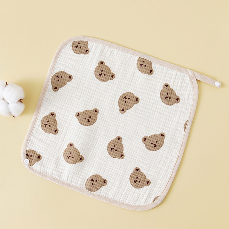 Khăn Lau Mặt Bằng Vải Cotton Mềm Hình Vuông Dành Cho Bé