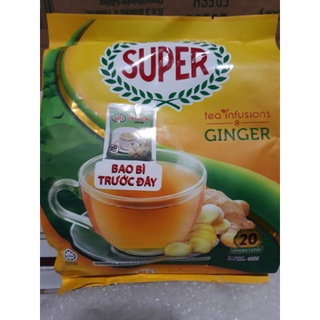 Trà gừng Super Ginger túi 20 gói x 20g