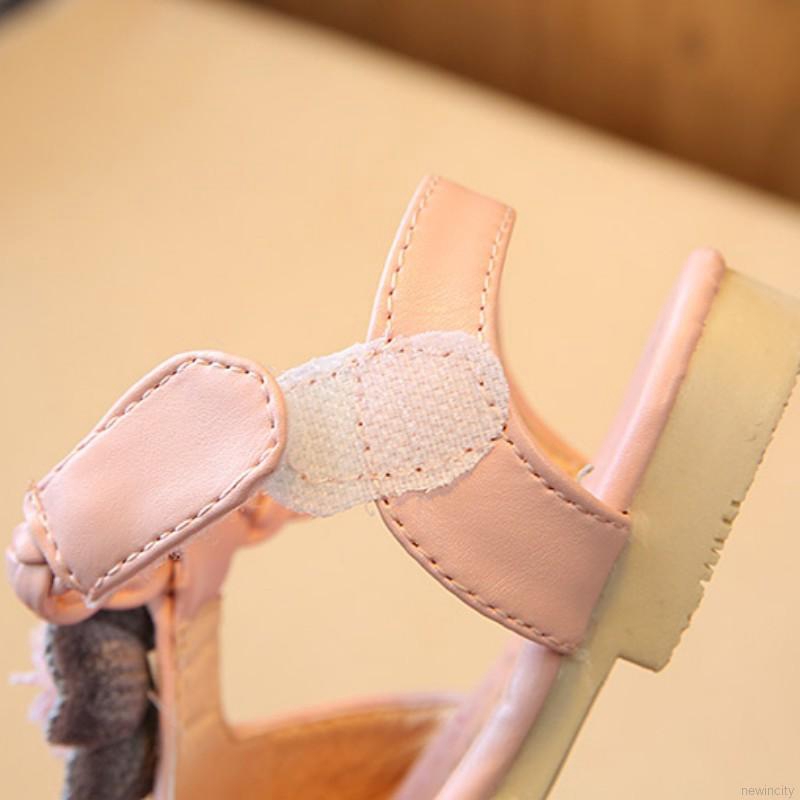 Giày sandal quai dán bằng chất liệu PU chống trượt thời trang cho bé gái