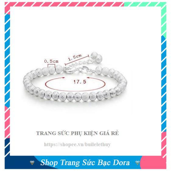 Vòng tay bạc CHUỖI HẠT cực sang chảnh. Lắc tay bạc nữ nam phong thủy