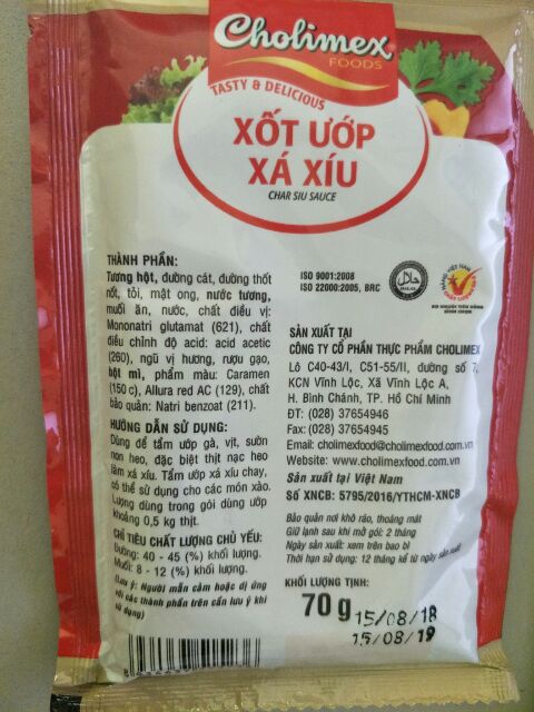 Gia vị ướp xá xíu