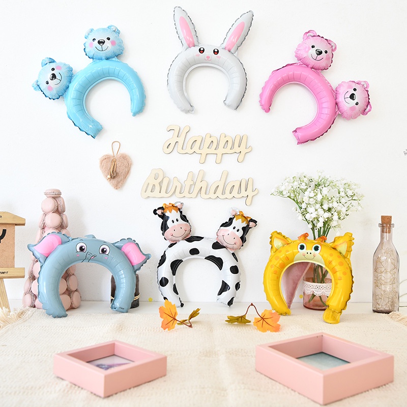 Bong bóng hình động vật hoạt hình dễ thương dùng trang trí tiệc