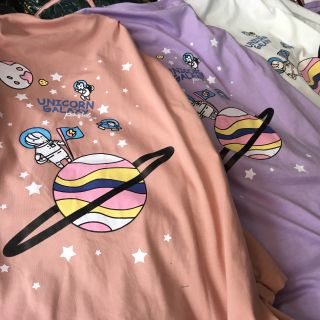 Áo thun tay lỡ Unicorn galaxy💐💐😚🍑💖