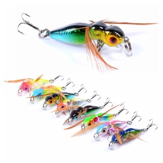 Mồi lure Ve sầu, Ong , Ếch cứng mini siêu nhạy cá