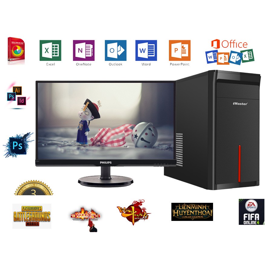 Bộ Máy Tính Chơi Văn Phòng