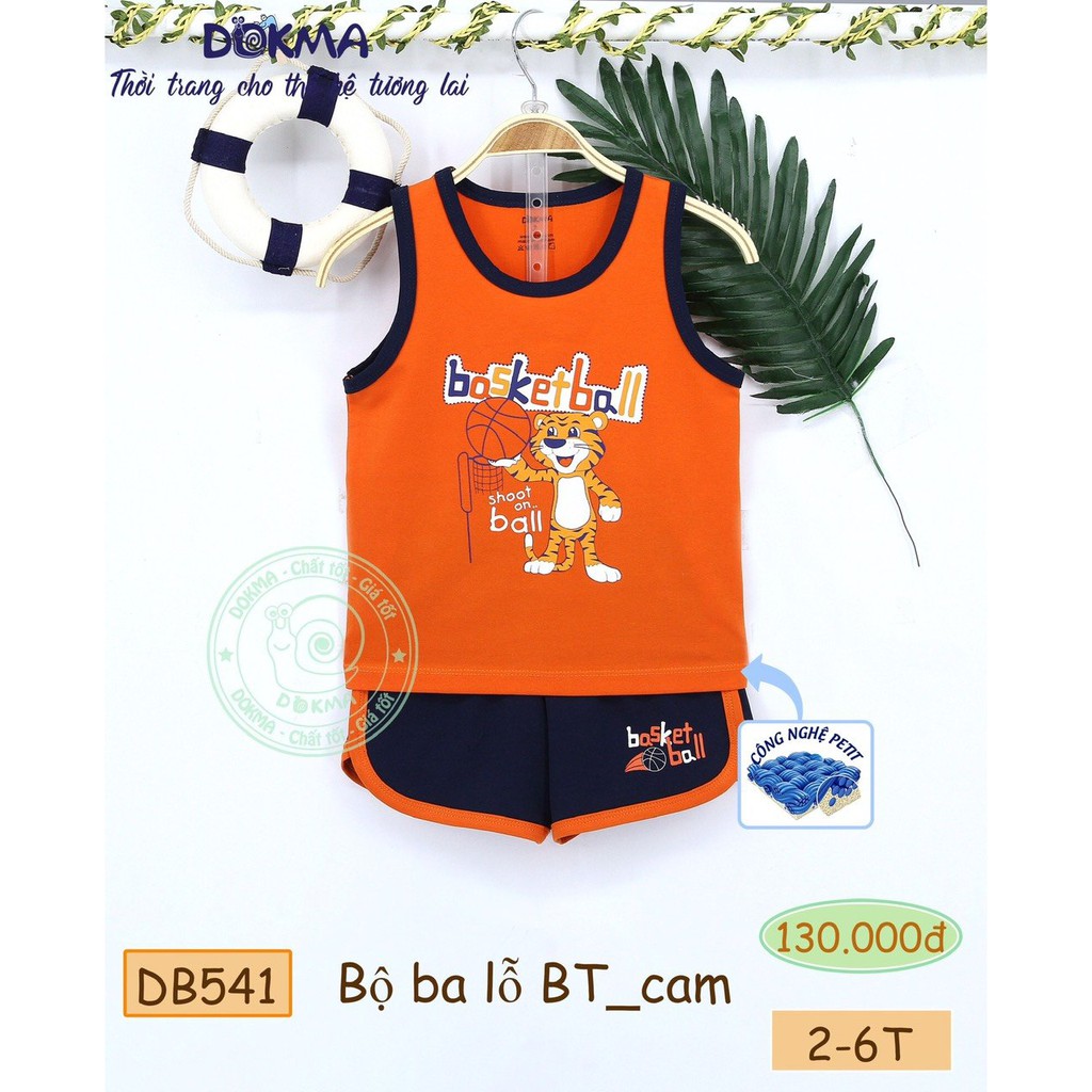 Bộ ba lỗ bé trai Dokma ( 2-6t)