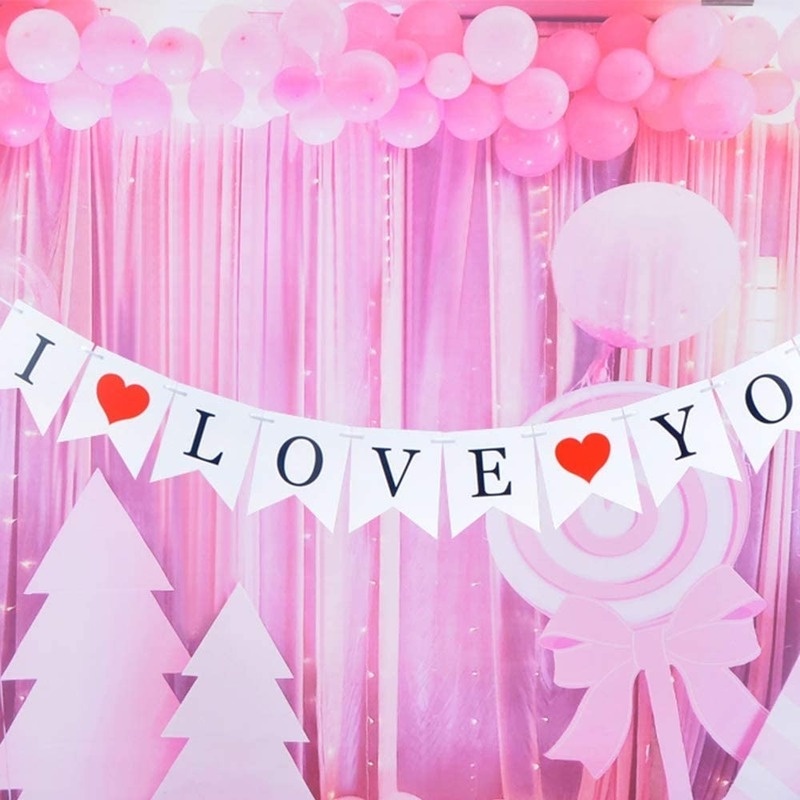 Spot - Cờ I Love You Marry Me Love Dùng Để Trang Trí Tiệc Kỷ Niệm Ngày Lễ Tình Nhân