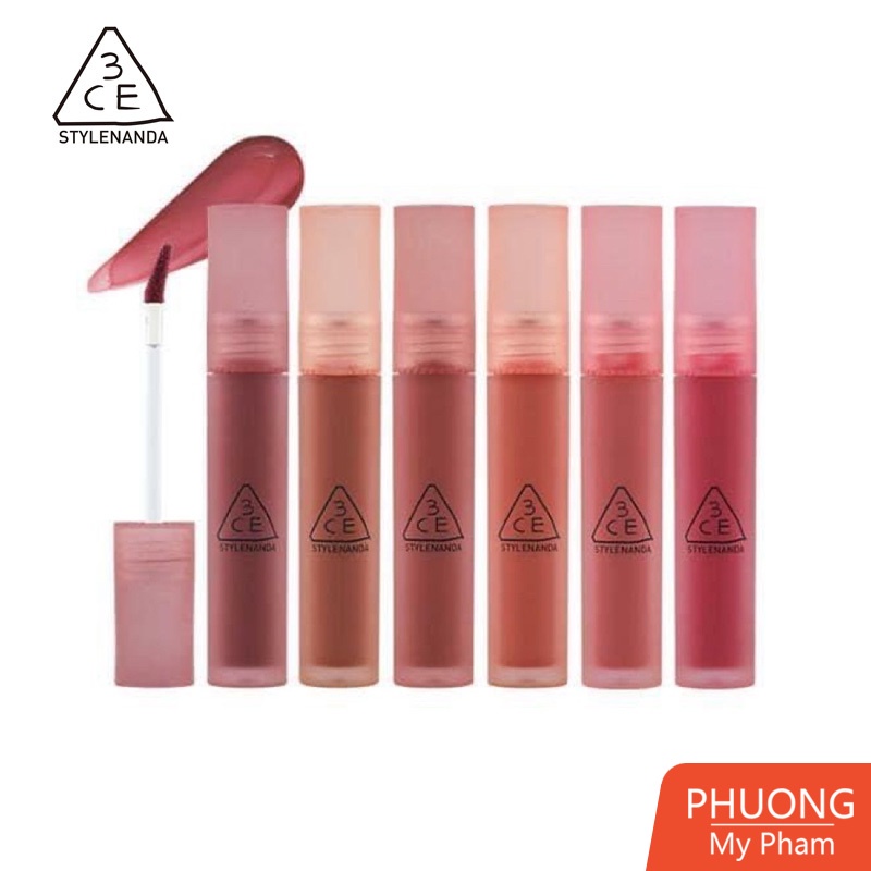 Son Tint 3CE Blur Water Tint Son Kem Cho Viền Môi Mờ Ảo Không Lem