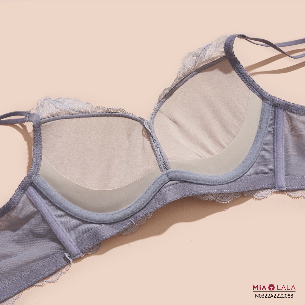 Áo ngực nữ không gọng đệm dày 2.5cm ren nâng đẩy cực tốt MIALALA 2088 N0322A2222088