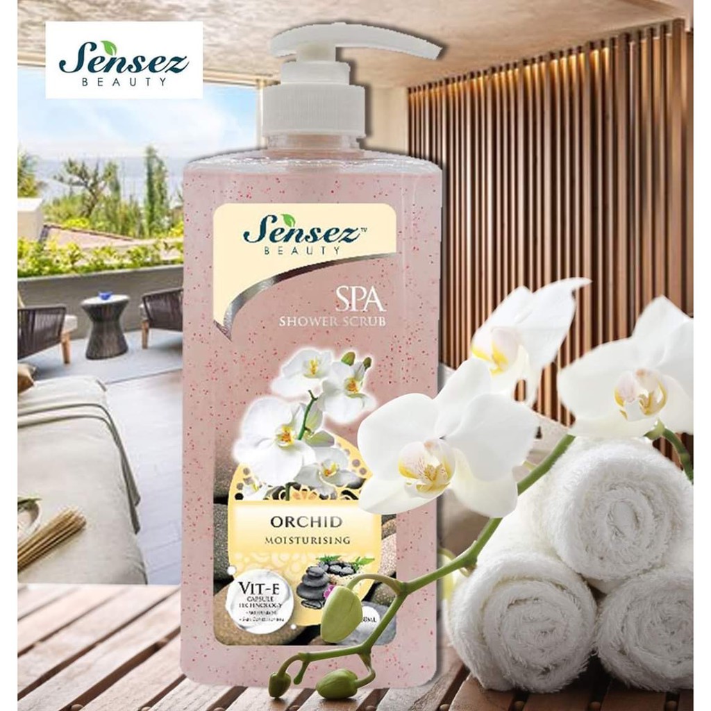  SỮA TẮM DƯỠNG ẨM, GIÚP DA MỀM MỊN, CÓ HẠT MASSAGE SENSEZ BEAUTY SPA 680ml | BigBuy360 - bigbuy360.vn