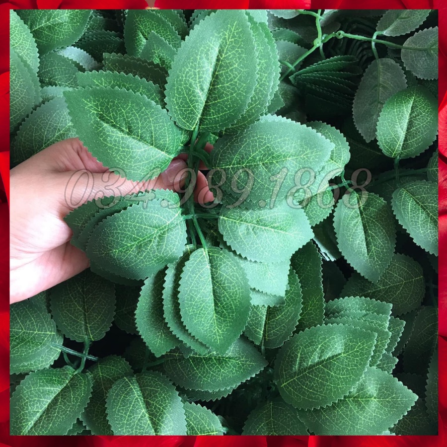 100g lá hồng in gân loại đẹp giống y như thật