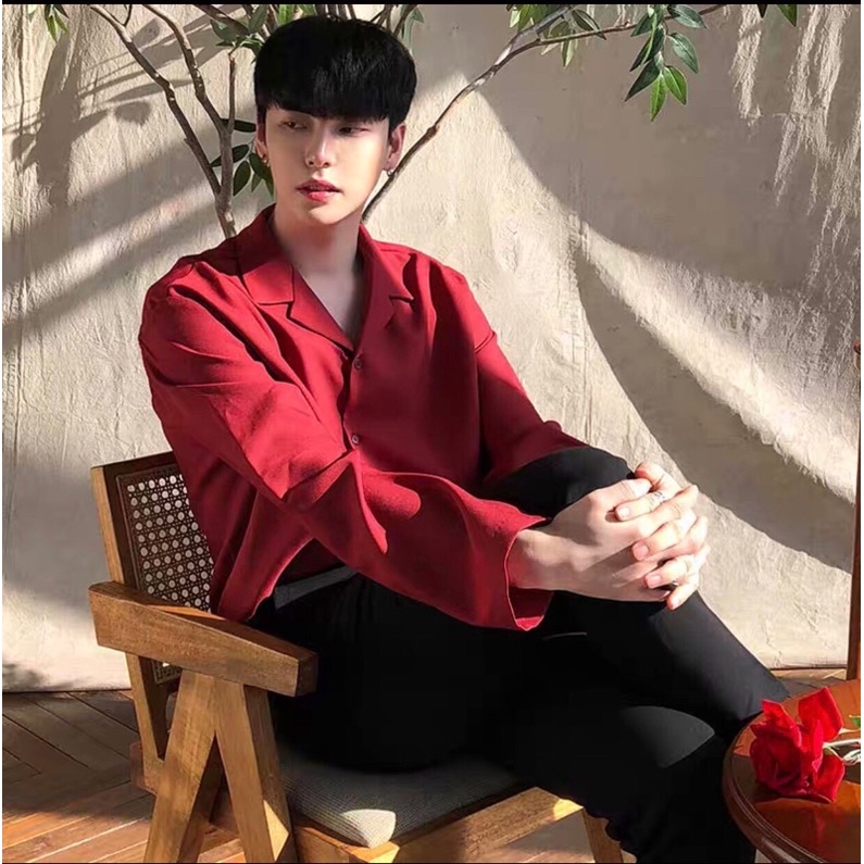 Áo sơ mi UNISEX màu đỏ