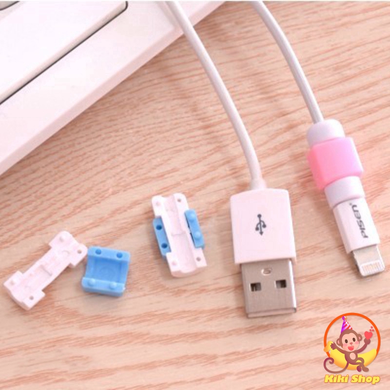 Winder Organizer Set 4 Phụ Kiện Bảo Vệ đầu Dây Cáp USB Cho
