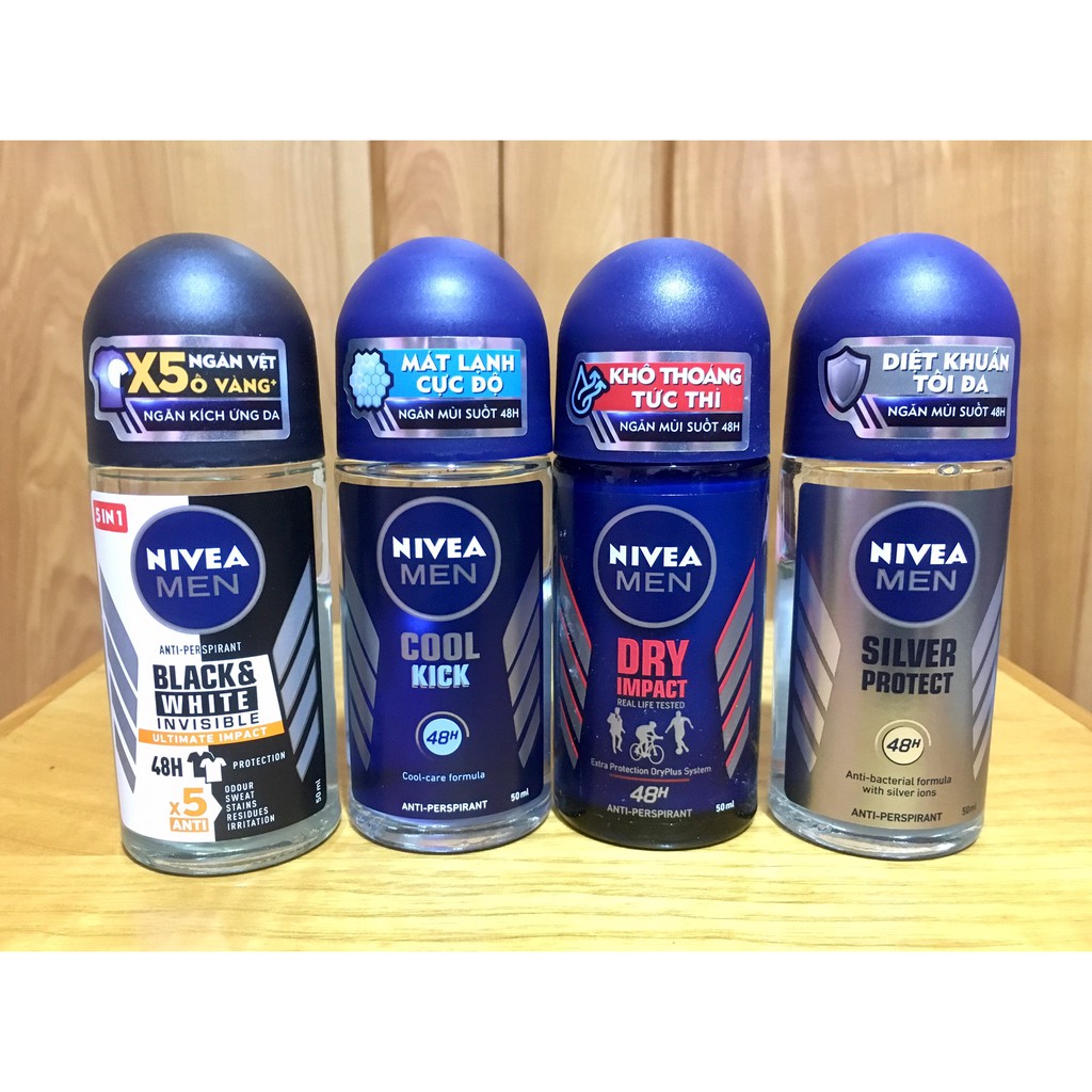 Lăn khử mùi Nivea men 25ml/50ml các loại chính hãng giá tốt