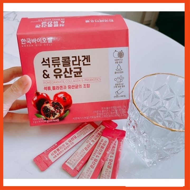 Collagen Lựu Đỏ Hàn Quốc 30 Gói [DATE 2024] đẹp da, thải độc gan, mờ nám của hàn quốc | BigBuy360 - bigbuy360.vn