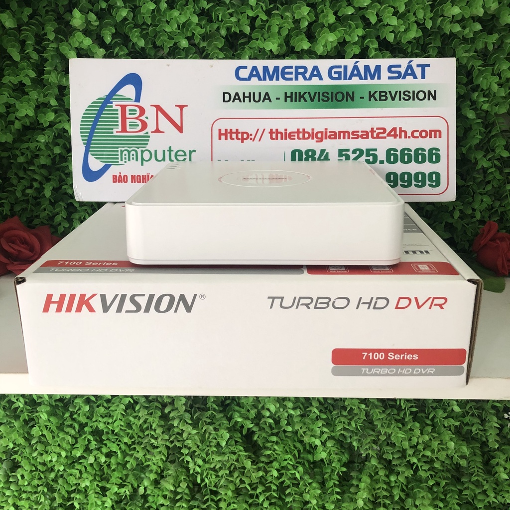 [Mã 159ELSALE hoàn 7% đơn 300K] Đầu ghi hình 8 kênh Hikvision DS 7108HGHI-F1 Turbo HD 3.0