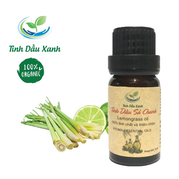 Tinh dầu sả chanh nguyên chất 100% thiên nhiên 10ml-50ml Tinh dầu viện Hàn