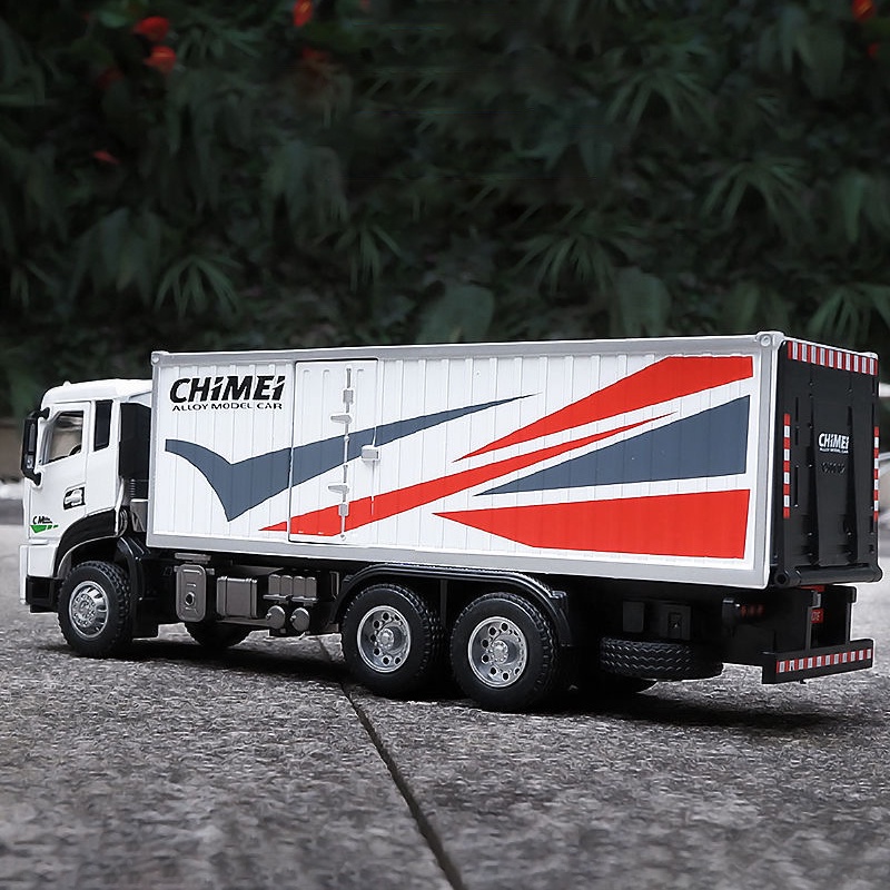 Mô Hình Xe Container Bằng Hợp Kim Tỉ Lệ 1: 32 Có Đèn Và Nhạc Dành Cho Bé Trai