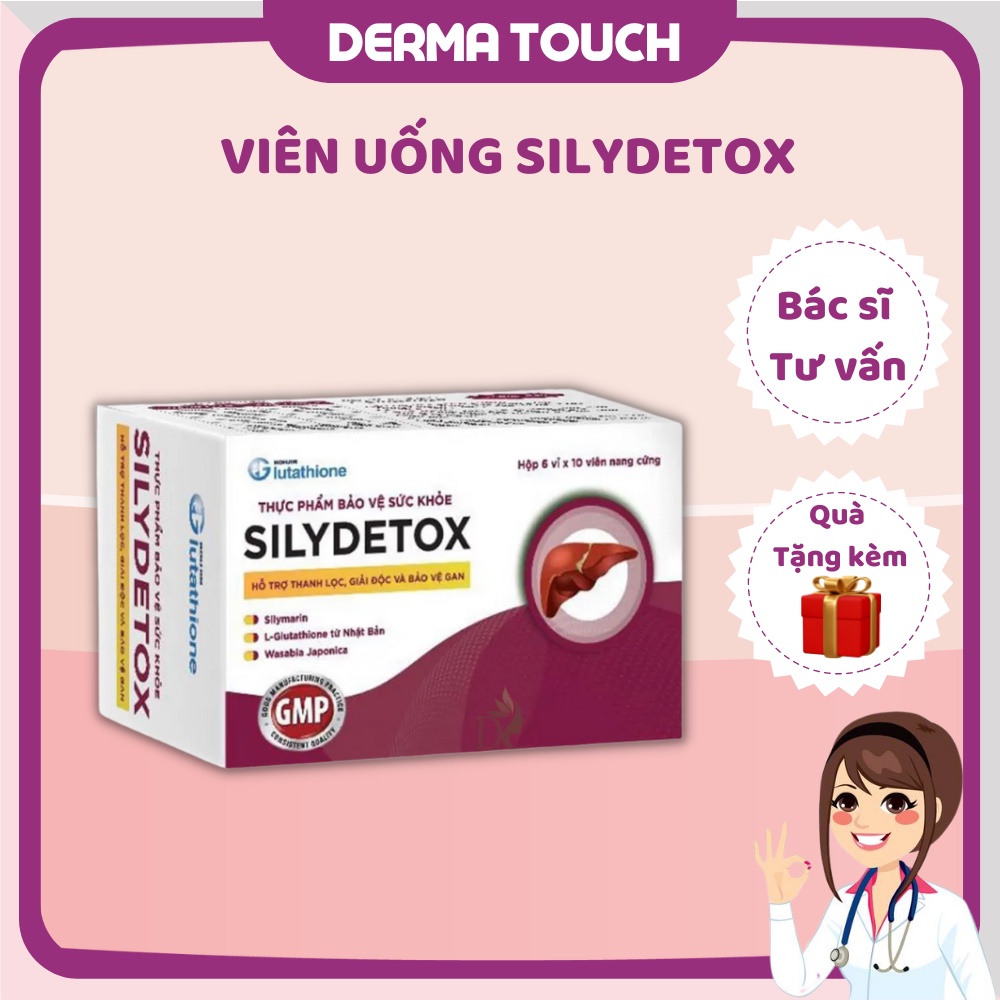 Viên uống Silydetox hỗ trợ giải độc gan, đẹp da, hỗ trợ điều trị mụn Sily Detox