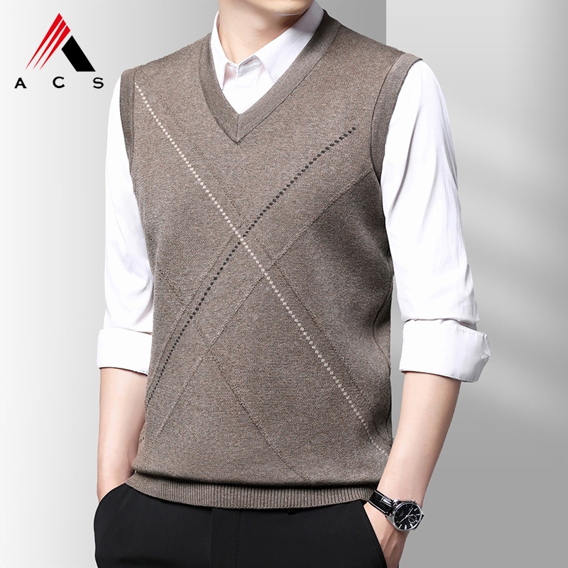 Áo Len Dệt Kim Sát Nách Có 4 Màu Thời Trang Dành Cho Nam Giới