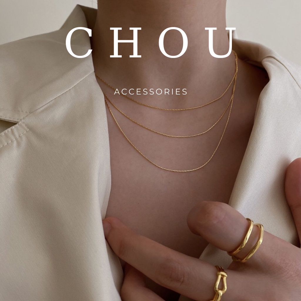 Dây Chuyền 3 Lớp Basic | CHOU ACCESSORIES |
